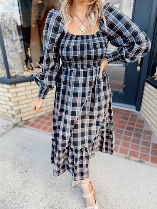 Picture Perfect Gingham Dress