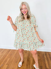 Load image into Gallery viewer, Vanna Floral Dress | Sage