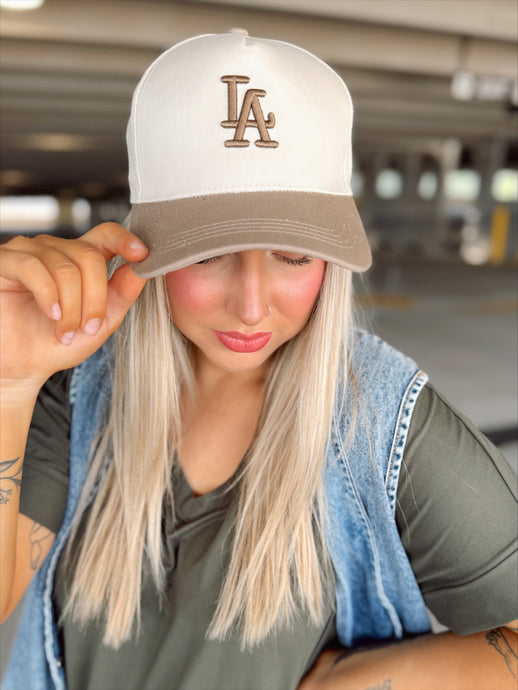 LA Baseball Cap | Taupe