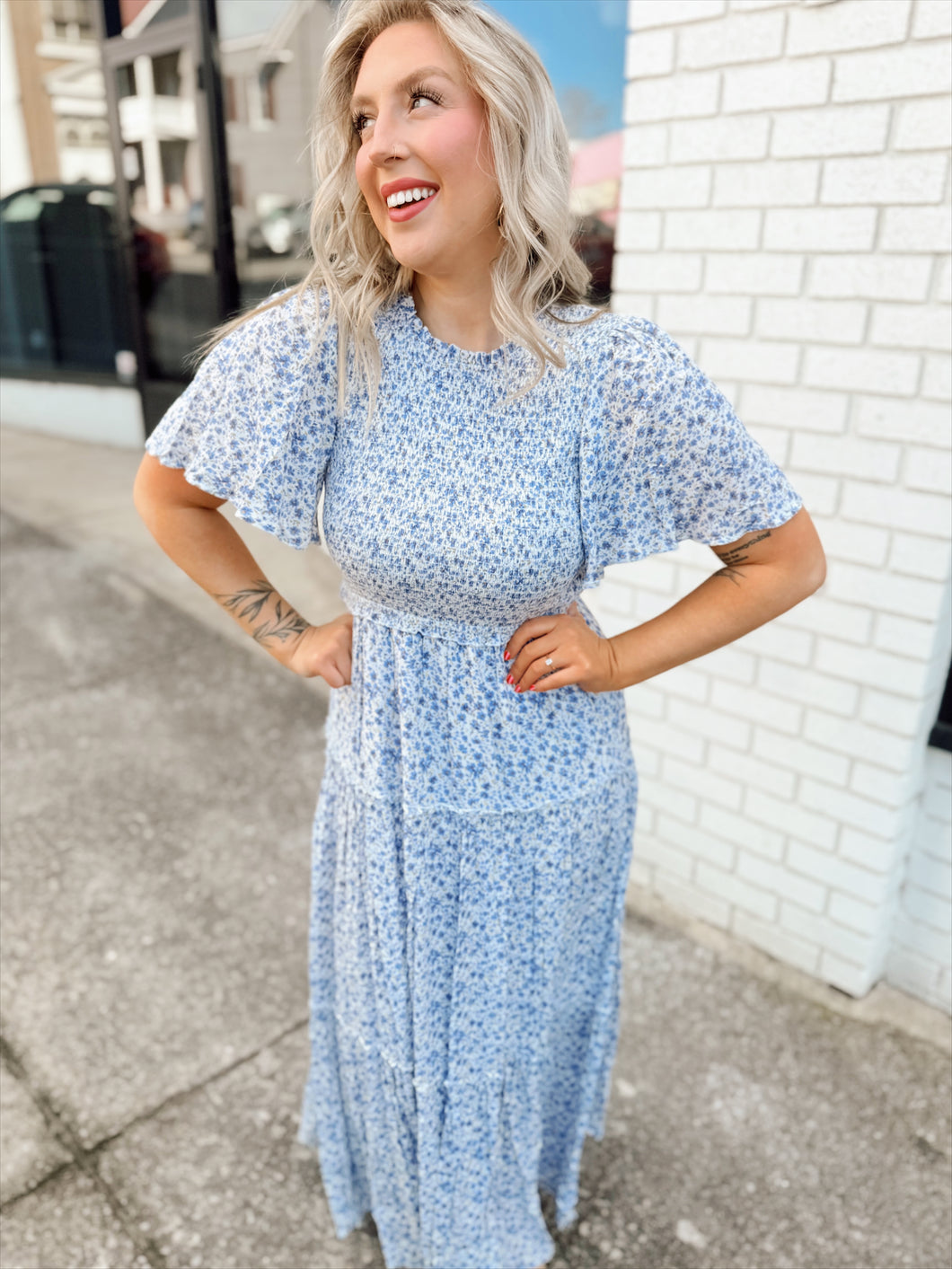 Tea Time Floral Maxi