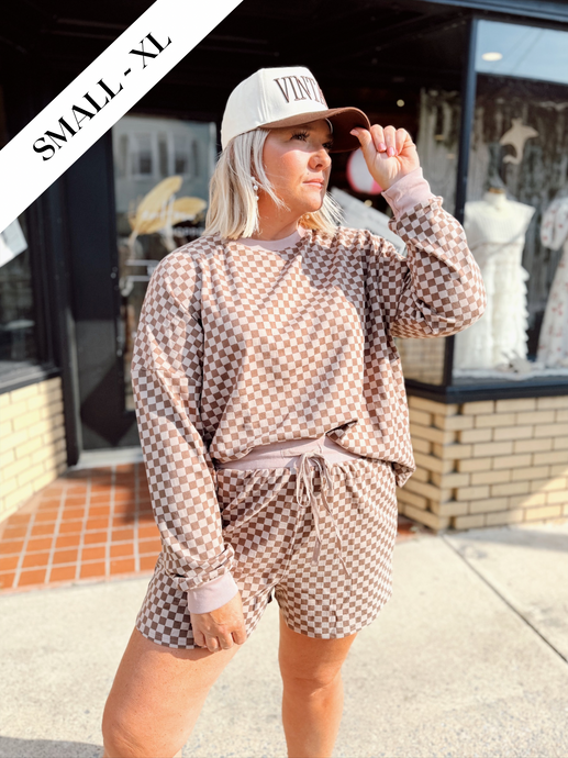 Checked Out Set | Mocha