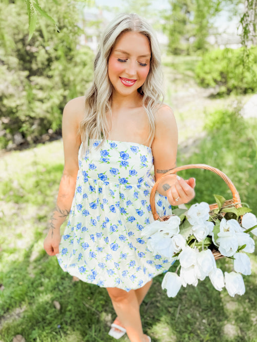 Something Blue Mini Dress