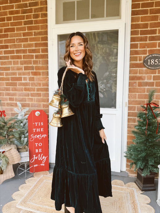 Evermore Velvet Maxi | Evergreen