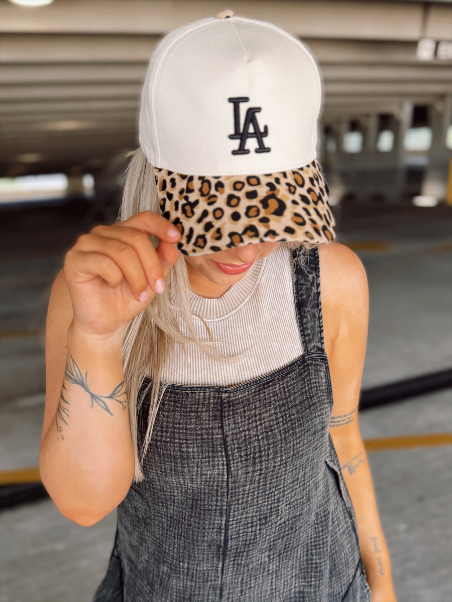 LA Baseball Cap | Leopard – Henhouse Shoppe