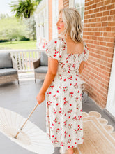 Load image into Gallery viewer, Strawberry Shortcake Midi Dress