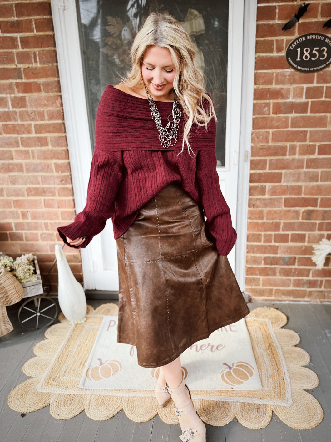 Cutting Edge Pleather Skirt