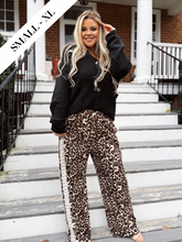 Load image into Gallery viewer, Step It Up Lace Leopard Pants