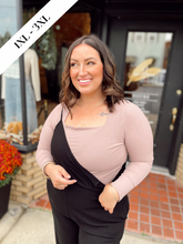 Load image into Gallery viewer, Curvy - This is Me Long Sleeve - Taupe