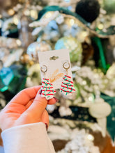 Load image into Gallery viewer, Clay Christmas Tree Cake Earring