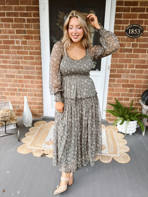 Halle Floral Smocked Maxi