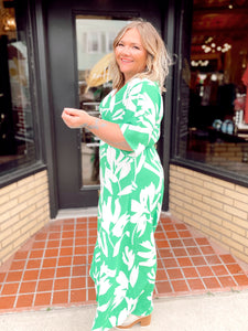 Charleston Stroll Dress - Green