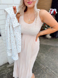 Hold Tight Maxi Dress | Ecru