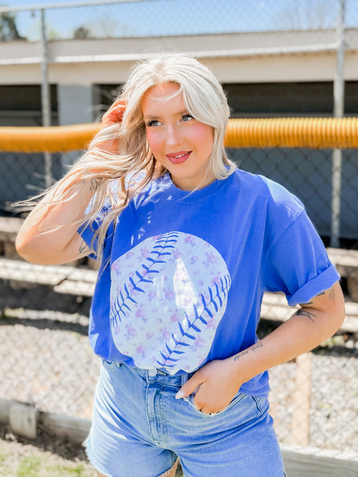 Floral Baseball Tee