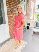 Load image into Gallery viewer, Summer Staple Tee Dress | Brick
