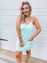 Load image into Gallery viewer, Sporty Era Romper Dress - Aqua