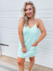 Sporty Era Romper Dress - Aqua