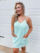 Load image into Gallery viewer, Sporty Era Romper Dress - Aqua