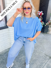Load image into Gallery viewer, Beth 2.0 Basic Top | Sky