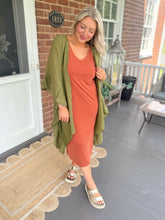 Load image into Gallery viewer, Simple Summer Tank Dress | Clay