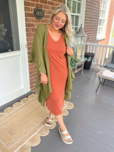 Simple Summer Tank Dress | Clay