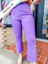 Load image into Gallery viewer, YMI Hyperstretch Cropped Flares in Purple
