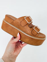 Load image into Gallery viewer, Lucille Platform Sandal | Camel