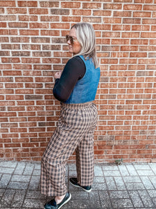 Plaid Paradise Wide leg Pant