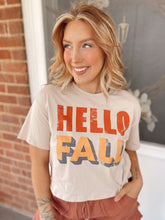 Load image into Gallery viewer, Hello Fall Cropped Tee