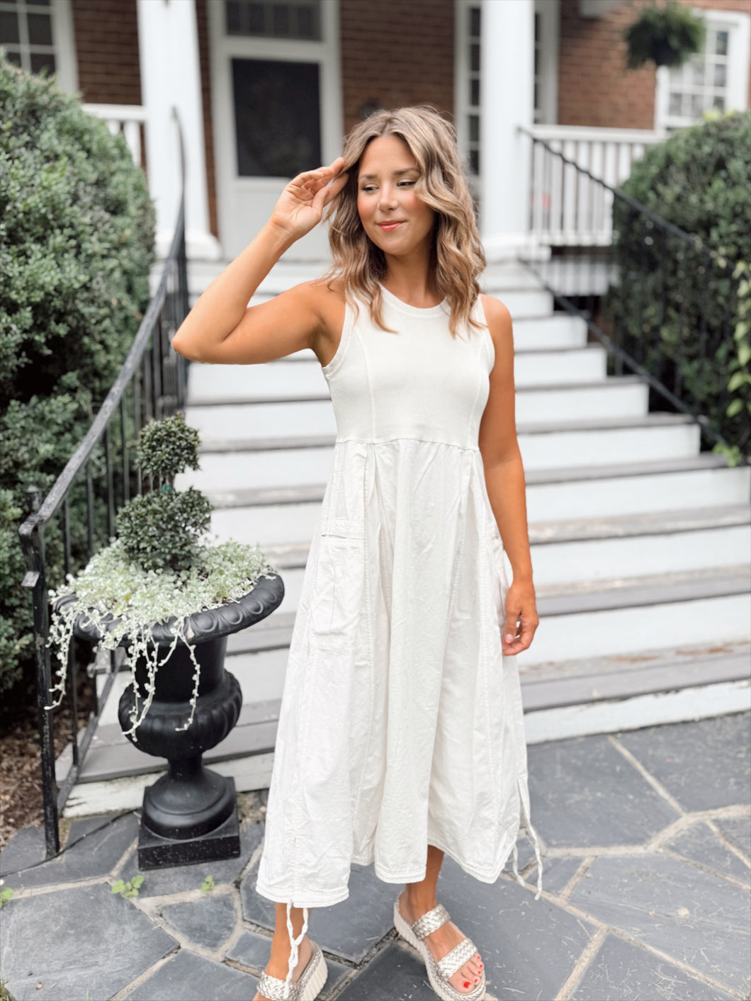 From Two Worlds Dress | Ecru