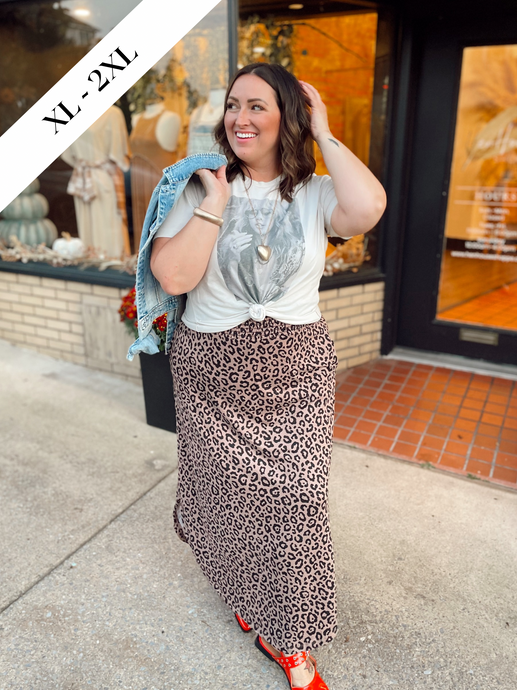 Curvy Brooklyn Baby Leopard Skirt