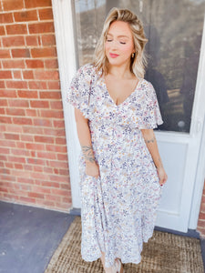 Flirting Flutter Maxi Dress