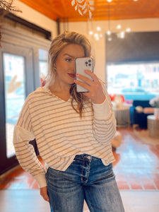 Turn the Page Stripe Top