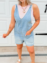 Load image into Gallery viewer, Feeling Free Short Overalls | Light Denim