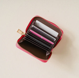 Zip around wallet | Hot Pink Check