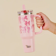 Load image into Gallery viewer, Blushing Bows Flip Straw Tumbler