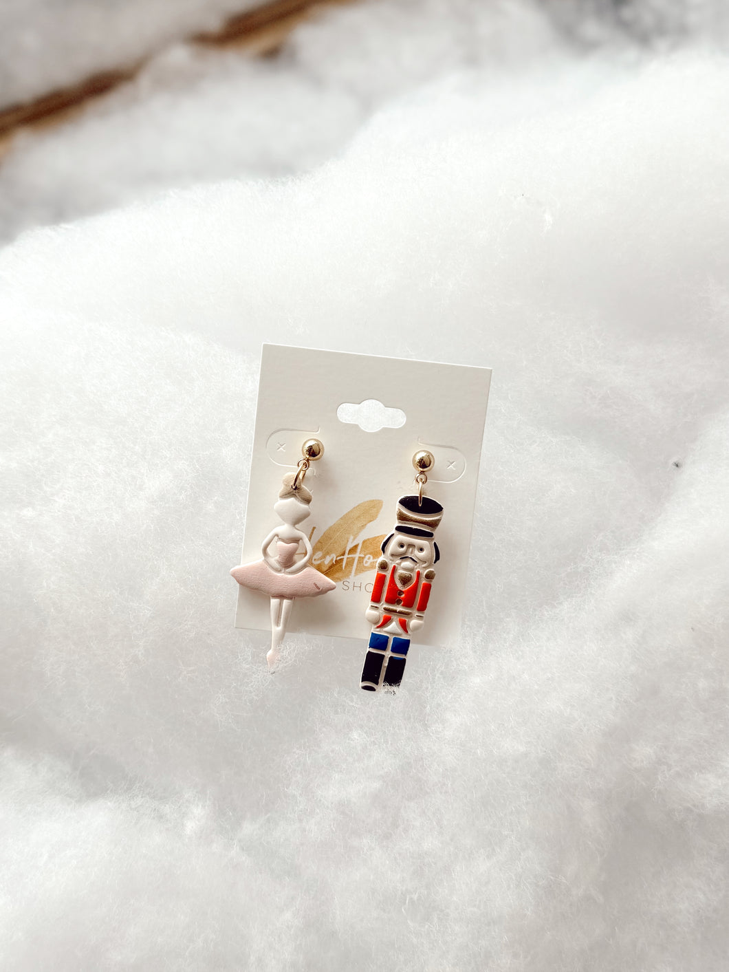 Nutcracker & Ballerina Clay Earring