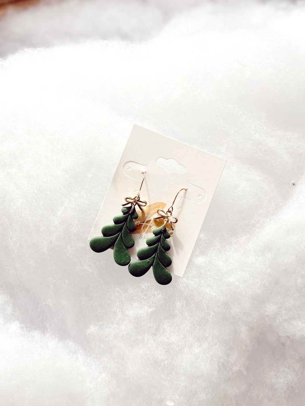 Simple Tree Clay Earring