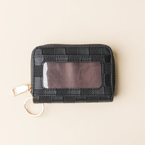 Zip around wallet | Black Check