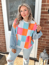 Load image into Gallery viewer, Spring check the trend sweater