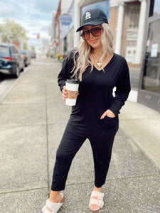 Rainy day jumpsuit | Black