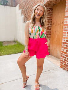 In My Favor Shorts - Hot Pink