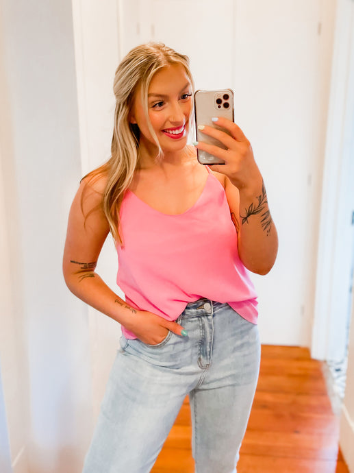 A Girl's Go-To Style Tank - Pink