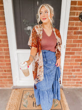 Load image into Gallery viewer, First Touch of Fall Kimono