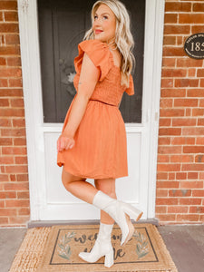 Leaning Into Heaven Dress - Camel