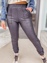 Load image into Gallery viewer, Foil Printed High-Waisted Joggers