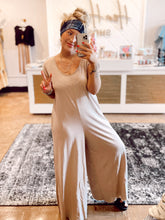 Load image into Gallery viewer, Daphne Scoop Neck Jumpsuit - Mocha