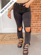 Load image into Gallery viewer, The Kara Black Straight Jeans