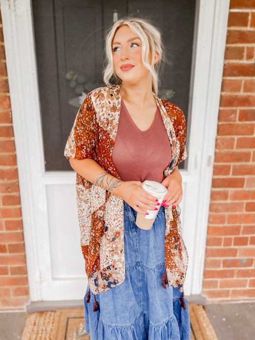 First Touch of Fall Kimono