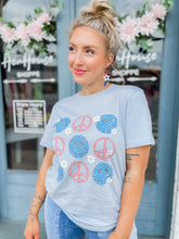 Load image into Gallery viewer, Patriotic Peace &amp; Happiness Tee