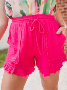 In My Favor Shorts - Hot Pink